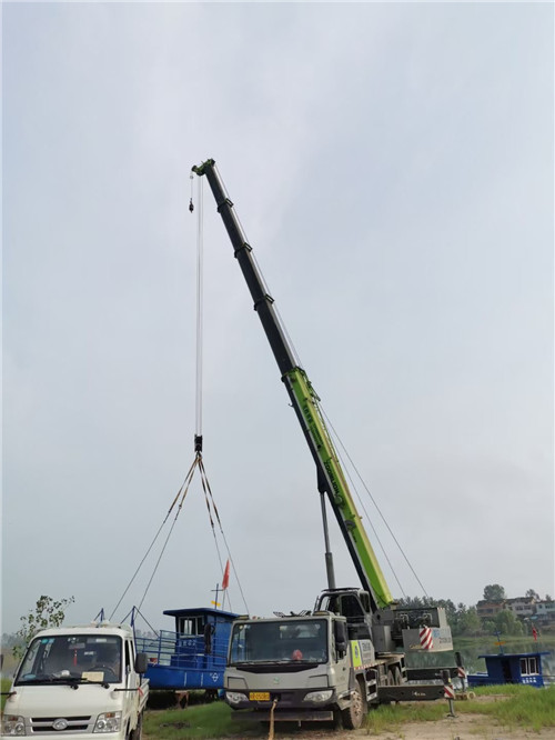 安远县桥梁建设吊装案例